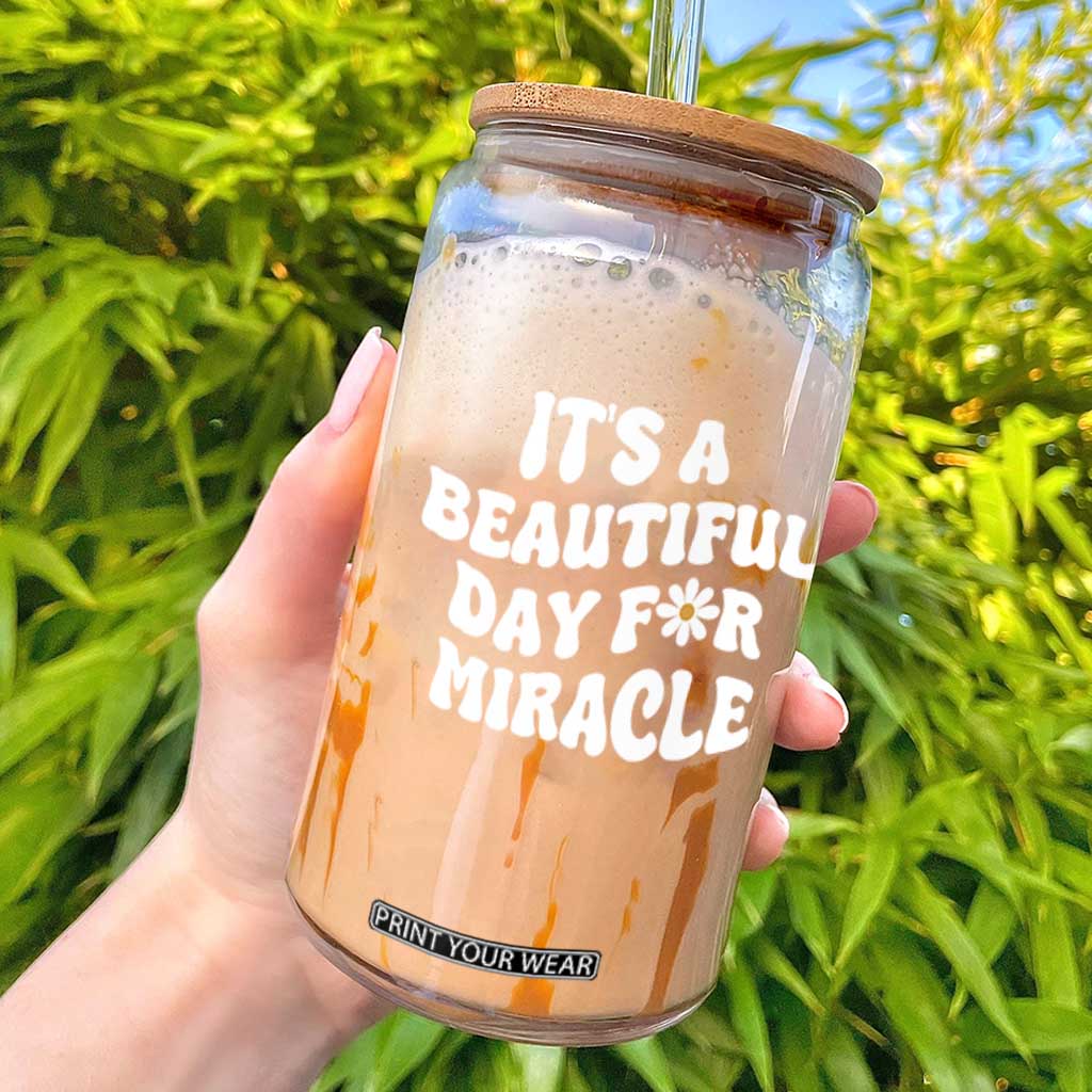 IVF Miracle Glass Can Transfer Day Infertility Support Gift TS10 Black Print Your Wear