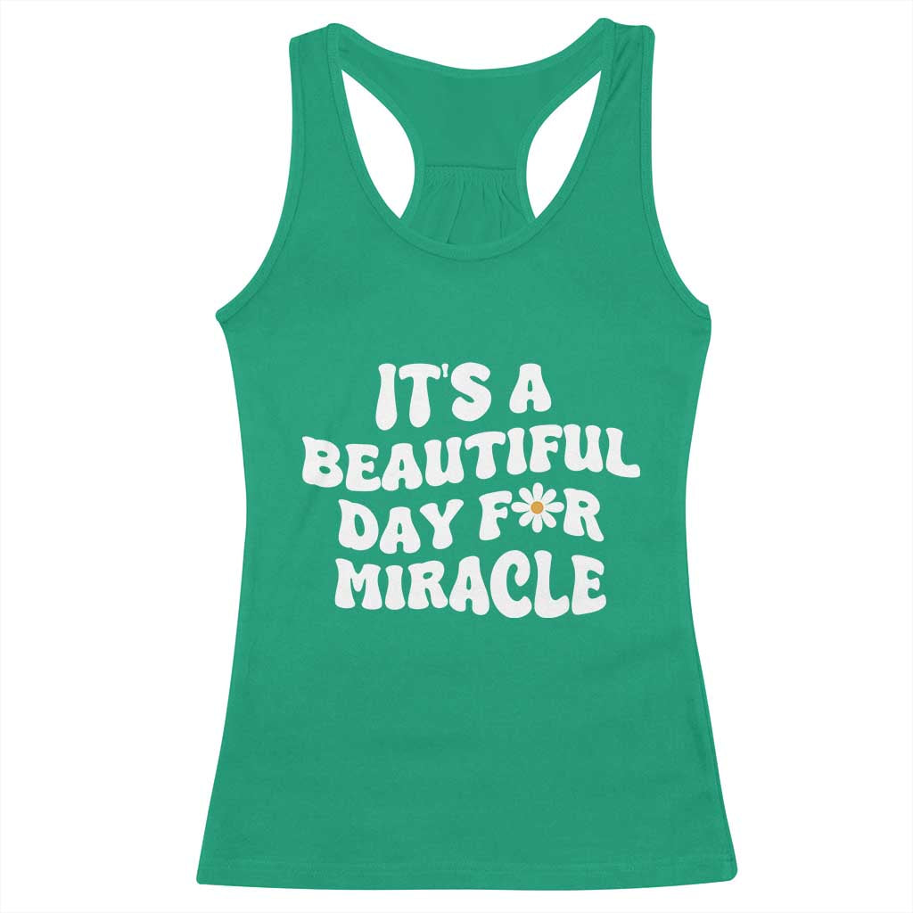IVF Miracle Racerback Tank Top Transfer Day Infertility Support Gift TS10 Irish Green Print Your Wear
