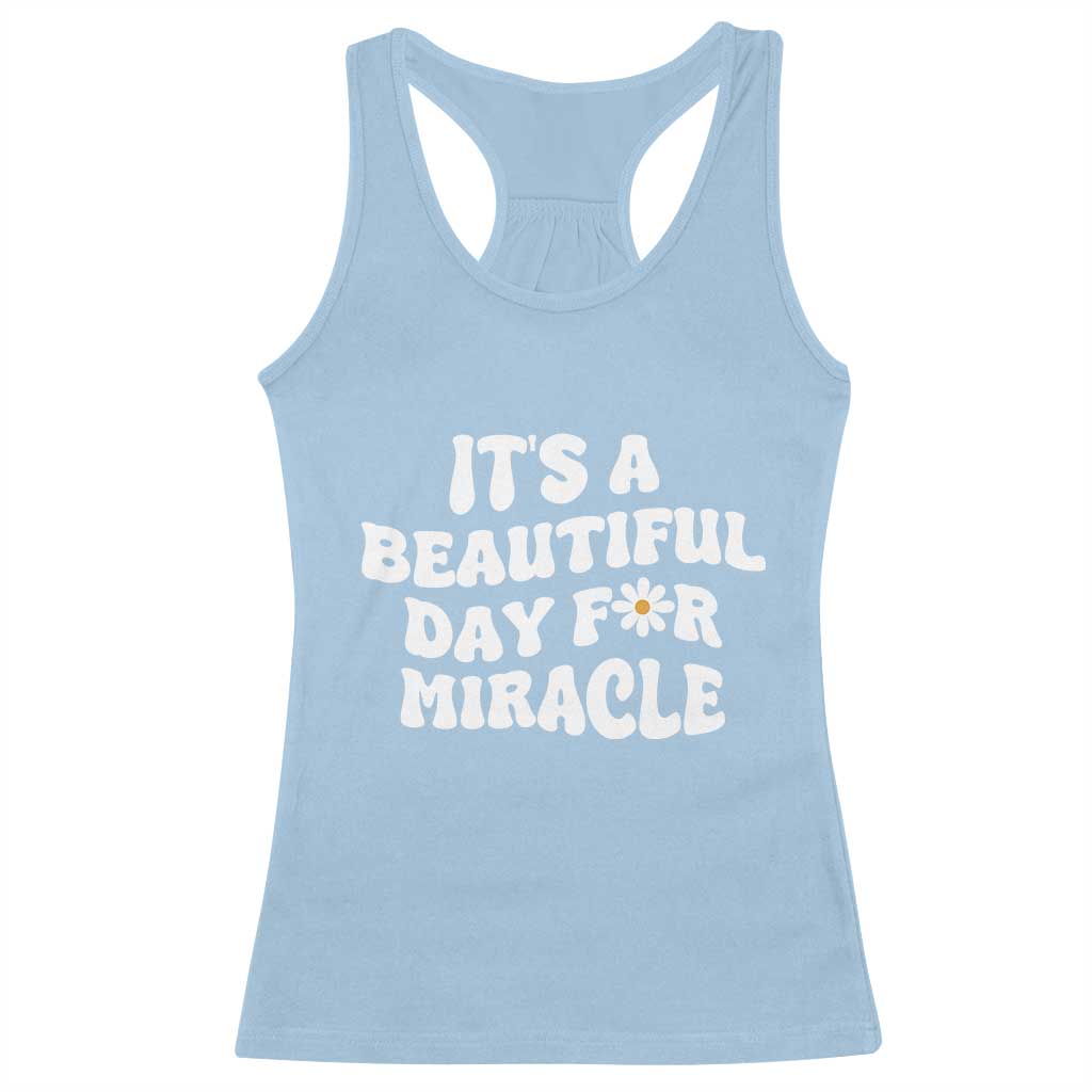 IVF Miracle Racerback Tank Top Transfer Day Infertility Support Gift TS10 Light Blue Print Your Wear