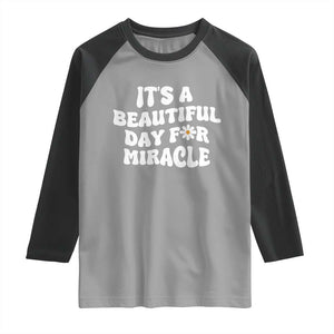IVF Miracle Raglan Shirt Transfer Day Infertility Support Gift TS10 Sport Gray Black Print Your Wear