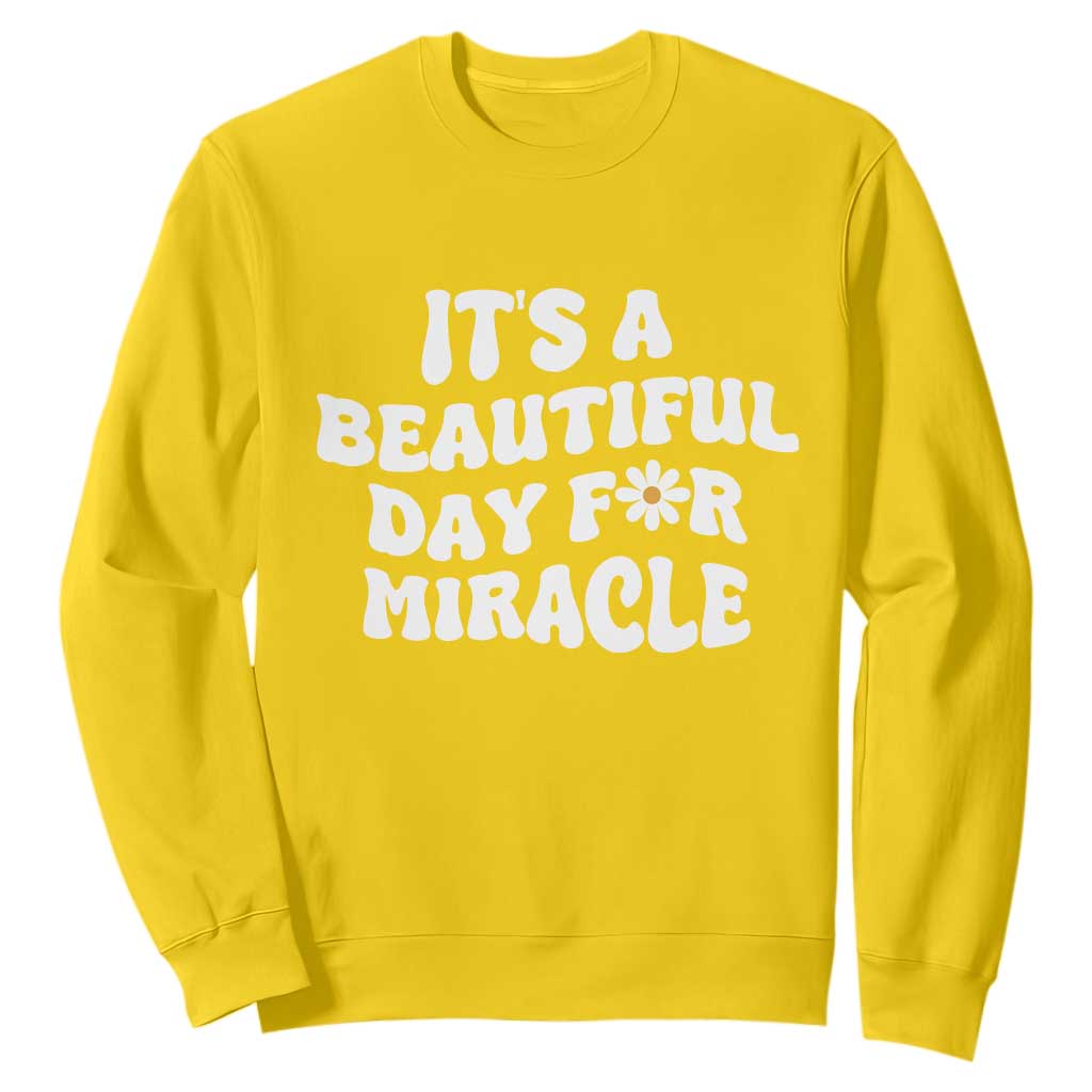 IVF Miracle Sweatshirt Transfer Day Infertility Support Gift TS10 Daisy Print Your Wear