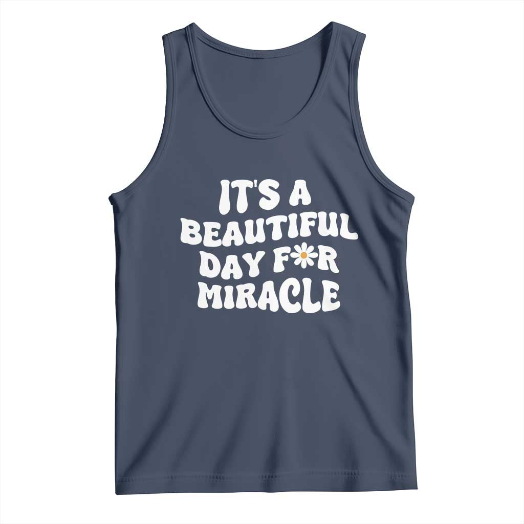 IVF Miracle Tank Top Transfer Day Infertility Support Gift TS10 Navy Print Your Wear
