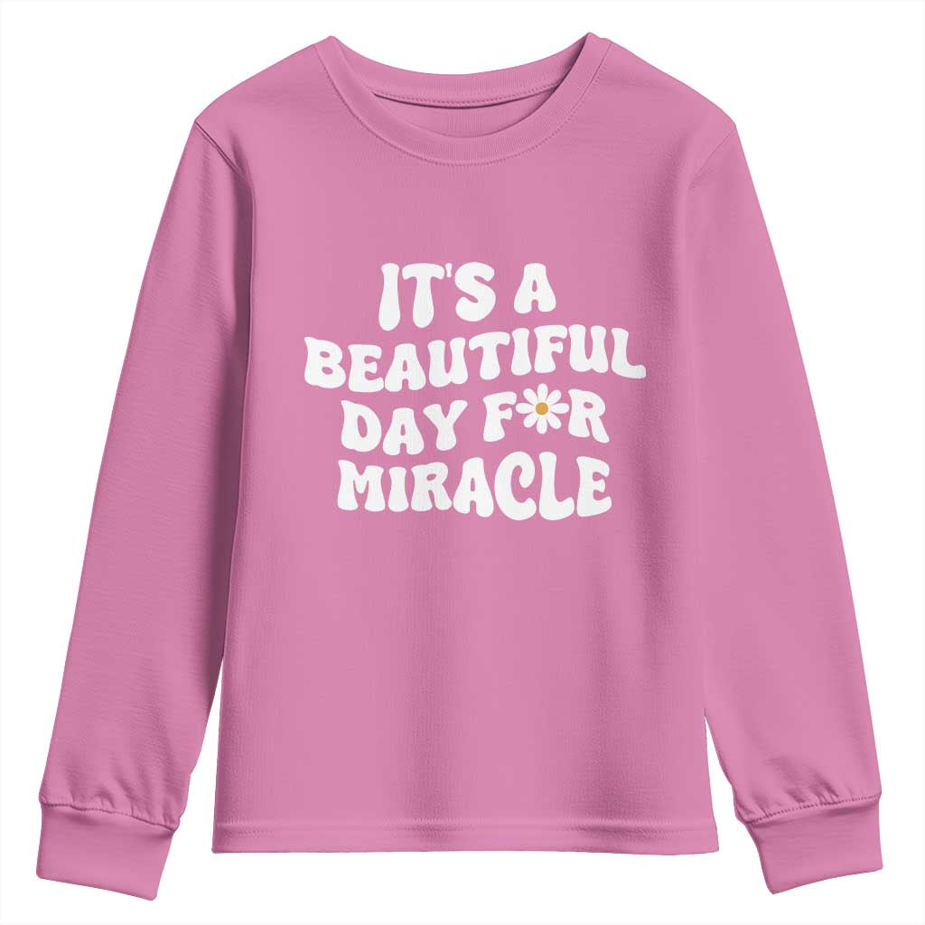 IVF Miracle Youth Sweatshirt Transfer Day Infertility Support Gift TS10 Azalea Print Your Wear
