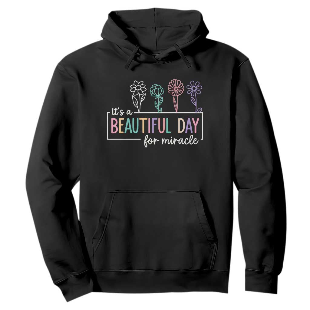 Its a Beautiful Day For IVF Miracle Hoodie Transfer Day Infertility Support Gift TS10 Black Print Your Wear