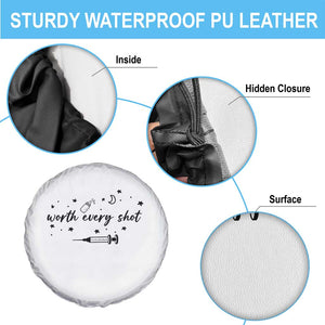 Worth Every Shot Spare Tire Cover IVF Baby Pregnancy Announcement TS10 Print Your Wear