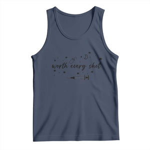 Worth Every Shot Tank Top IVF Baby Pregnancy Announcement TS10 Navy Print Your Wear