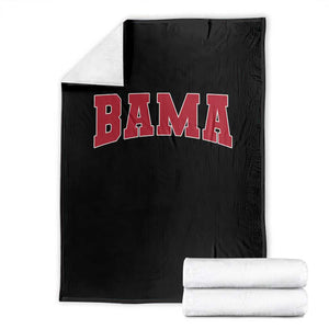 Vintage Bama Throw Blanket Retro Varsity Alabama Football Lover AL State TS10 Black Print Your Wear