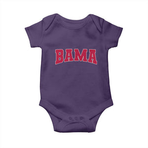 Vintage Bama Baby Onesie Retro Varsity Alabama Football Lover AL State TS10 Purple Print Your Wear