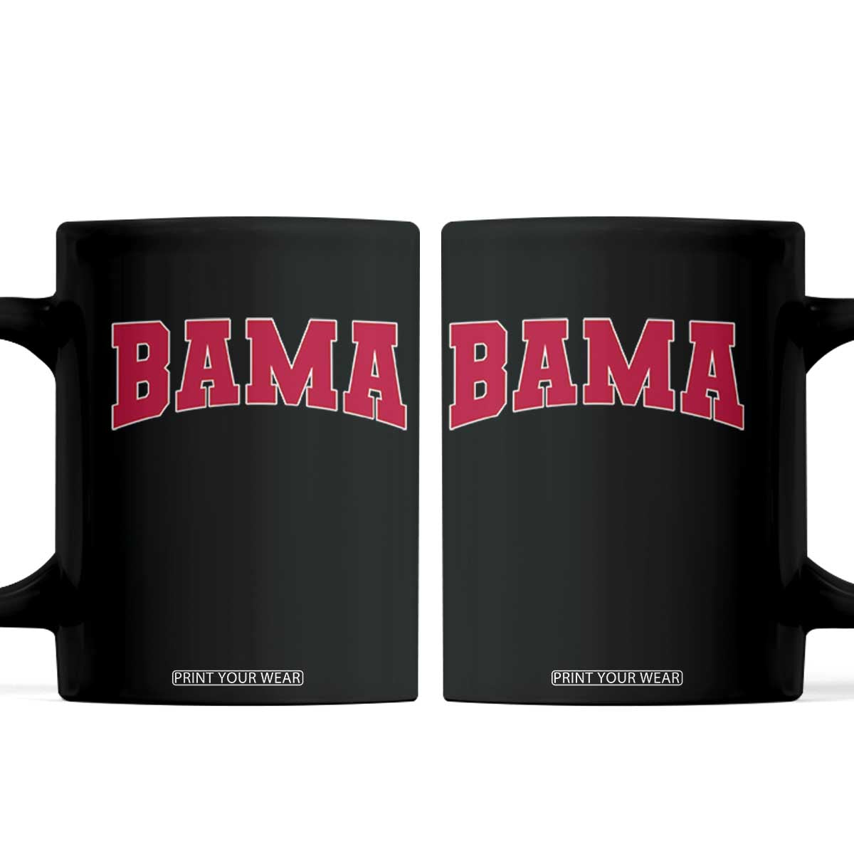 Vintage Bama Coffee Mug Retro Varsity Alabama Football Lover AL State TS10 Black Print Your Wear