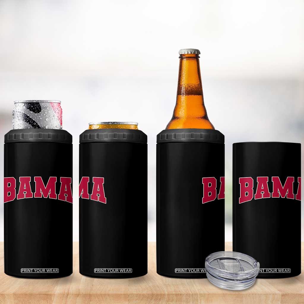 Vintage Bama 4 in 1 Can Cooler Tumbler Retro Varsity Alabama Football Lover AL State TS10 Print Your Wear