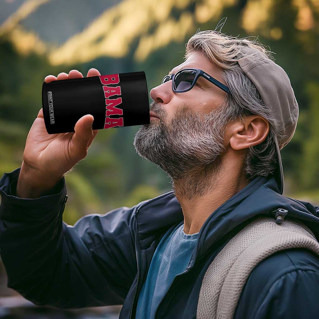 Vintage Bama 4 in 1 Can Cooler Tumbler Retro Varsity Alabama Football Lover AL State TS10 Print Your Wear