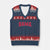 Vintage Bama V-Neck Knit Sweater Vest Retro Varsity Alabama Football Lover AL State TS10 Navy Red Print Your Wear