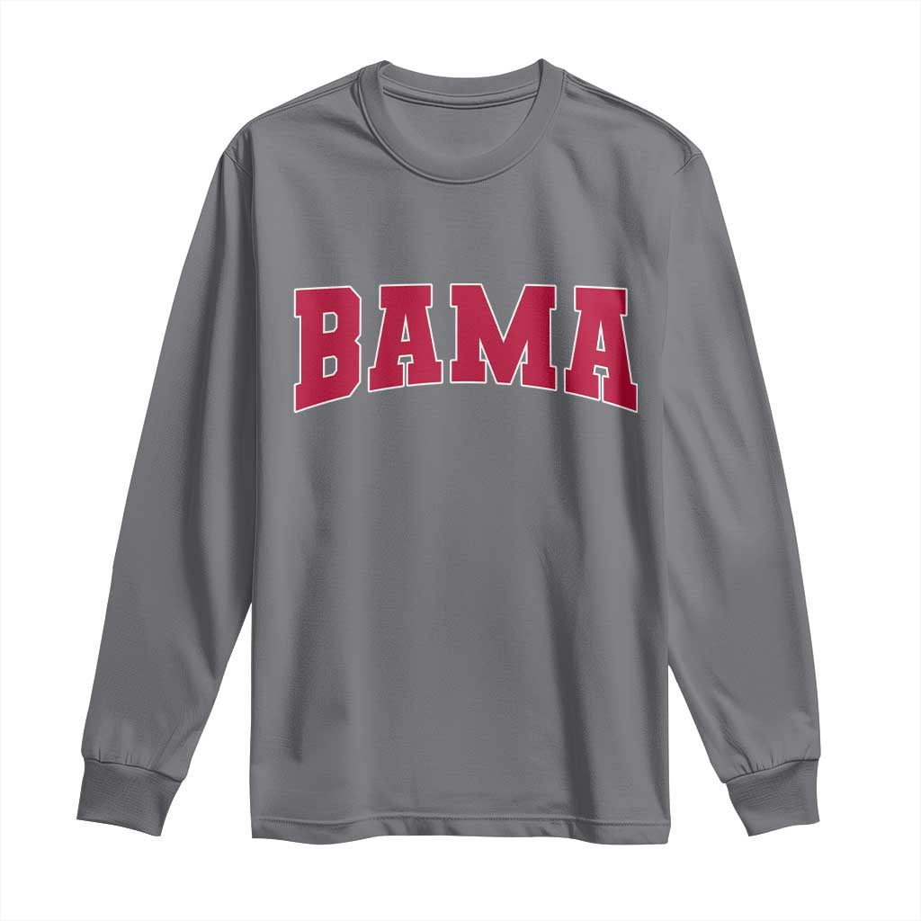 Vintage Bama Long Sleeve Shirt Retro Varsity Alabama Football Lover AL State TS10 Charcoal Print Your Wear