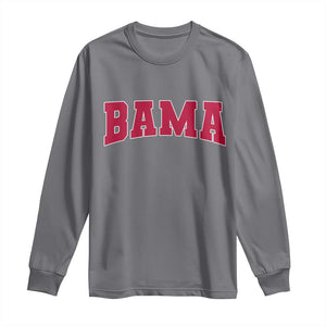 Vintage Bama Long Sleeve Shirt Retro Varsity Alabama Football Lover AL State TS10 Charcoal Print Your Wear