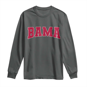 Vintage Bama Long Sleeve Shirt Retro Varsity Alabama Football Lover AL State TS10 Dark Heather Print Your Wear