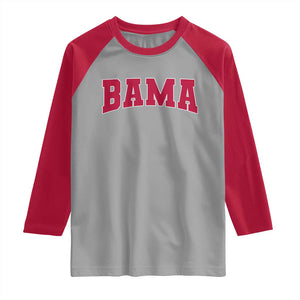 Vintage Bama Raglan Shirt Retro Varsity Alabama Football Lover AL State TS10 Sport Gray Red Print Your Wear