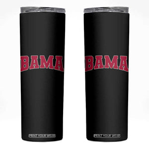 Vintage Bama Skinny Tumbler Retro Varsity Alabama Football Lover AL State TS10 Black Print Your Wear