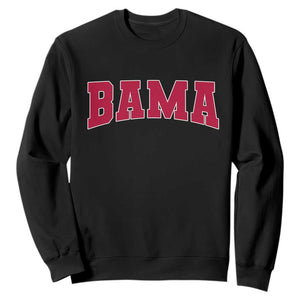 Vintage Bama Sweatshirt Retro Varsity Alabama Football Lover AL State TS10 Black Print Your Wear