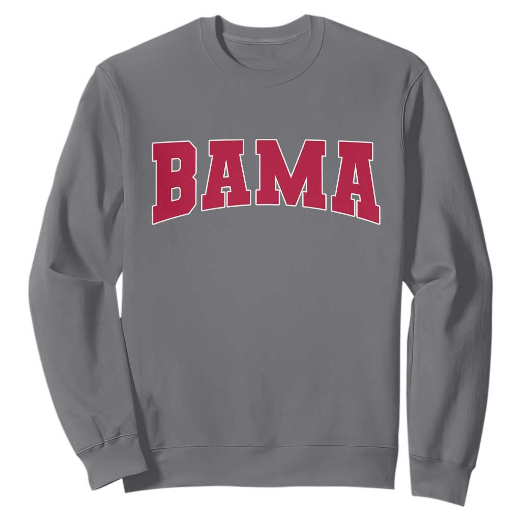 Vintage Bama Sweatshirt Retro Varsity Alabama Football Lover AL State TS10 Charcoal Print Your Wear