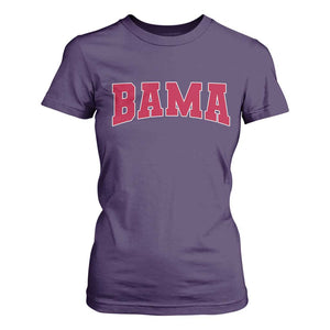 Vintage Bama T Shirt For Women Retro Varsity Alabama Football Lover AL State TS10 Purple Print Your Wear