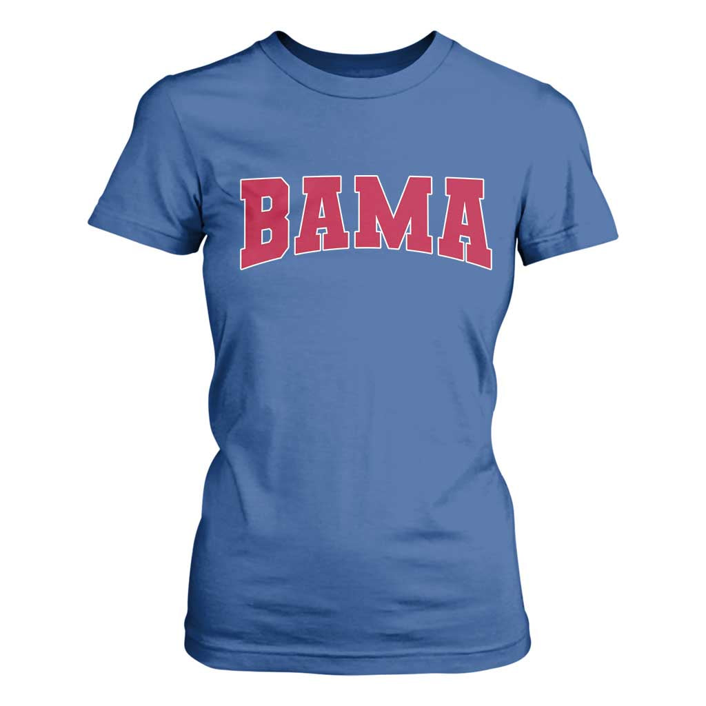 Vintage Bama T Shirt For Women Retro Varsity Alabama Football Lover AL State TS10 Royal Blue Print Your Wear