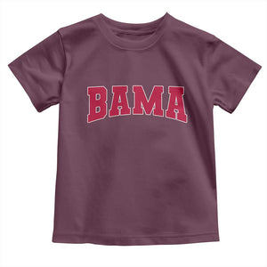 Vintage Bama Toddler T Shirt Retro Varsity Alabama Football Lover AL State TS10 Maroon Print Your Wear