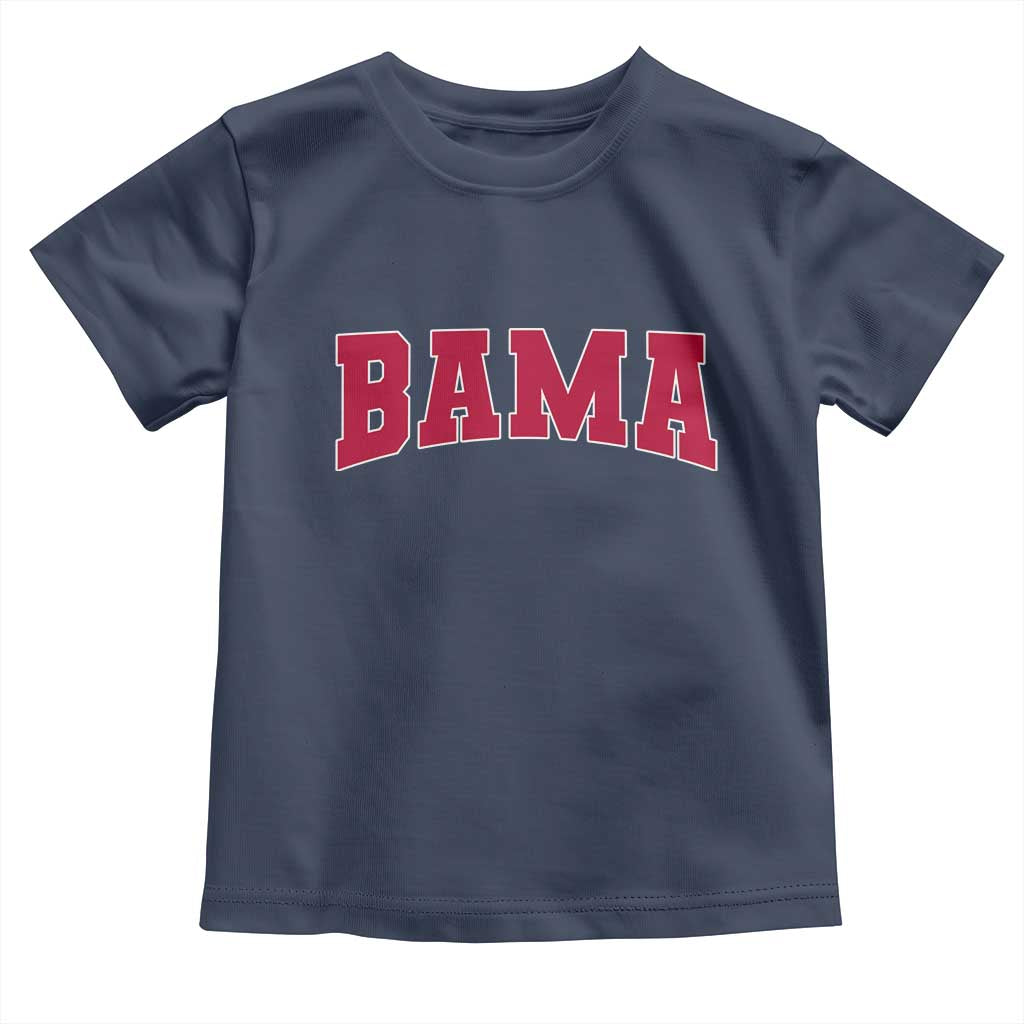 Vintage Bama Toddler T Shirt Retro Varsity Alabama Football Lover AL State TS10 Navy Print Your Wear
