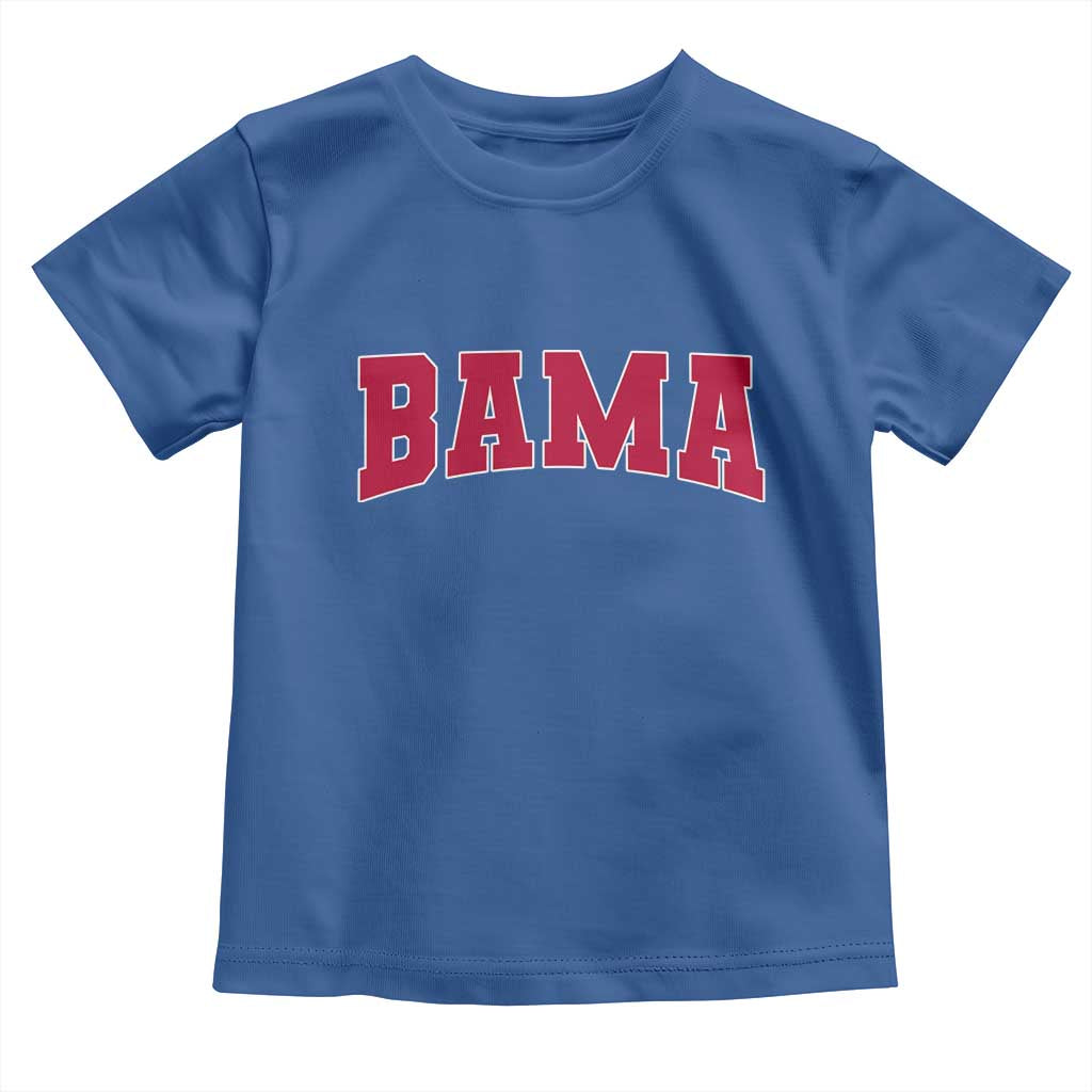 Vintage Bama Toddler T Shirt Retro Varsity Alabama Football Lover AL State TS10 Royal Blue Print Your Wear
