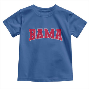Vintage Bama Toddler T Shirt Retro Varsity Alabama Football Lover AL State TS10 Royal Blue Print Your Wear