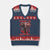 Alabama Fan V-Neck Knit Sweater Vest This Is How We Roll Bama Mascot Game Day TS10 Navy Red Print Your Wear