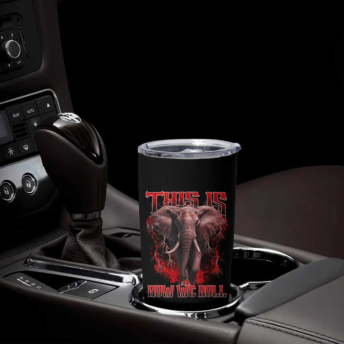 Alabama Fan Tumbler Cup - This Is How We Roll Bama Mascot Game Day TS10 Print Your Wear