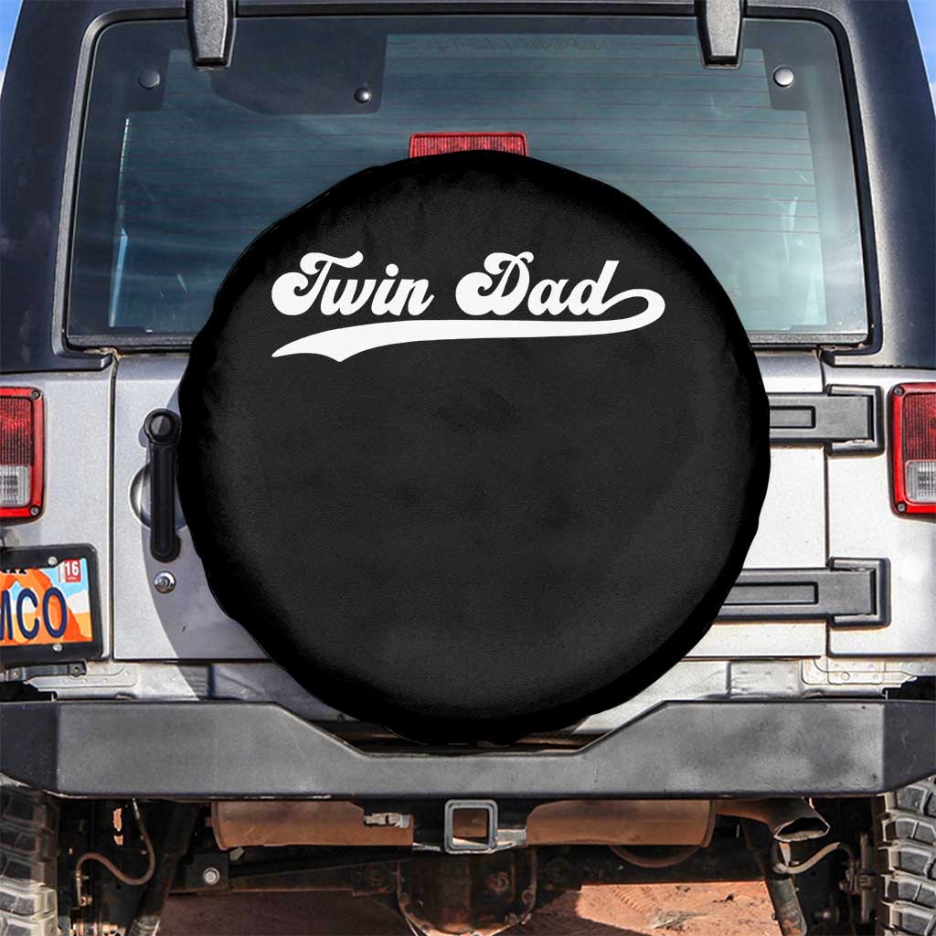 Twin Dad Spare Tire Cover Vintage Retro Style Fathers Day Presents TS10 No hole Black Print Your Wear
