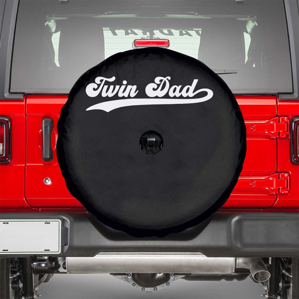 Twin Dad Spare Tire Cover Vintage Retro Style Fathers Day Presents TS10 Black Print Your Wear