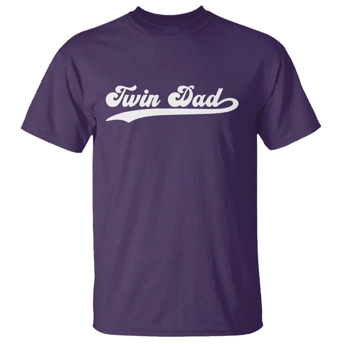 Twin Dad T Shirt Vintage Retro Style Fathers Day Presents TS10 Purple Print Your Wear