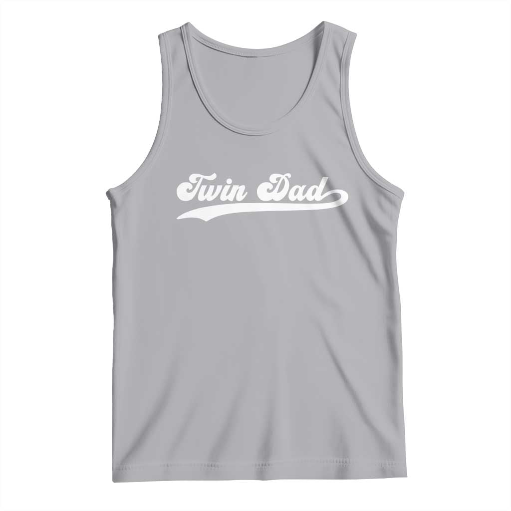 Twin Dad Tank Top Vintage Retro Style Fathers Day Presents TS10 Athletic Heather Print Your Wear