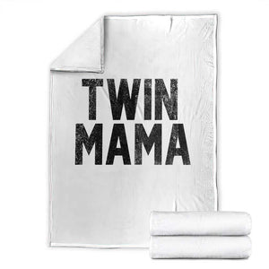 Twin Mama Throw Blanket Pregnancy Announcement New Mom Mothers Day Gift TS10 White Print Your Wear