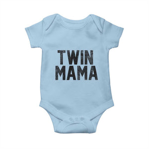 Twin Mama Baby Onesie Pregnancy Announcement New Mom Mothers Day Gift TS10 Light Blue Print Your Wear