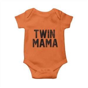Twin Mama Baby Onesie Pregnancy Announcement New Mom Mothers Day Gift TS10 Orange Print Your Wear
