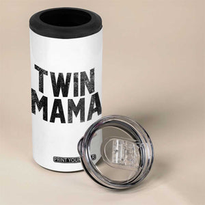 Twin Mama 4 in 1 Can Cooler Tumbler Pregnancy Announcement New Mom Mothers Day Gift TS10 Print Your Wear