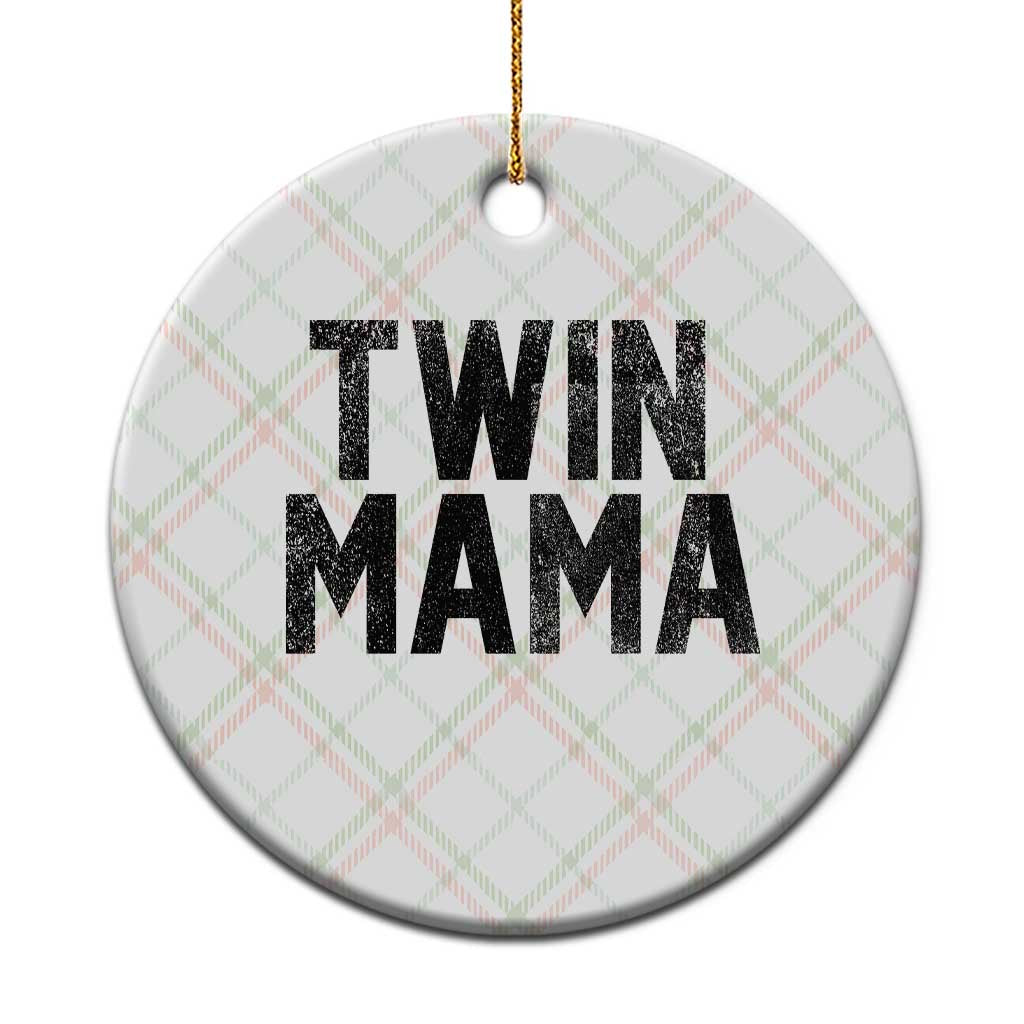 Twin Mama Ceramic Ornament Pregnancy Announcement New Mom Mothers Day Gift TS10 1pc Christmas Plaid Print Your Wear