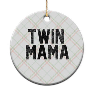 Twin Mama Ceramic Ornament Pregnancy Announcement New Mom Mothers Day Gift TS10 1pc Christmas Plaid Print Your Wear