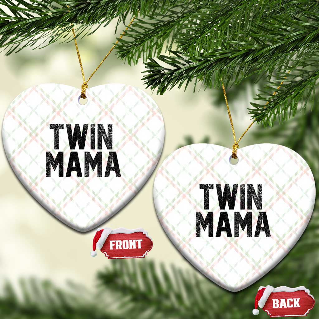 Twin Mama Ceramic Ornament Pregnancy Announcement New Mom Mothers Day Gift TS10 Print Your Wear