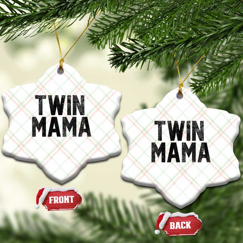 Twin Mama Ceramic Ornament Pregnancy Announcement New Mom Mothers Day Gift TS10 Print Your Wear