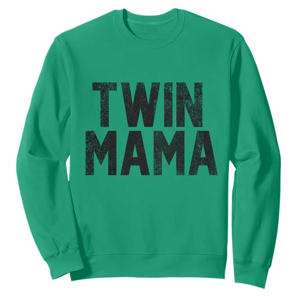 Twin Mama Sweatshirt Pregnancy Announcement New Mom Mothers Day Gift TS10 Irish Green Print Your Wear