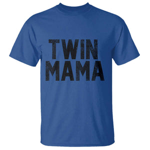 Twin Mama T Shirt Pregnancy Announcement New Mom Mothers Day Gift TS10 Royal Blue Print Your Wear