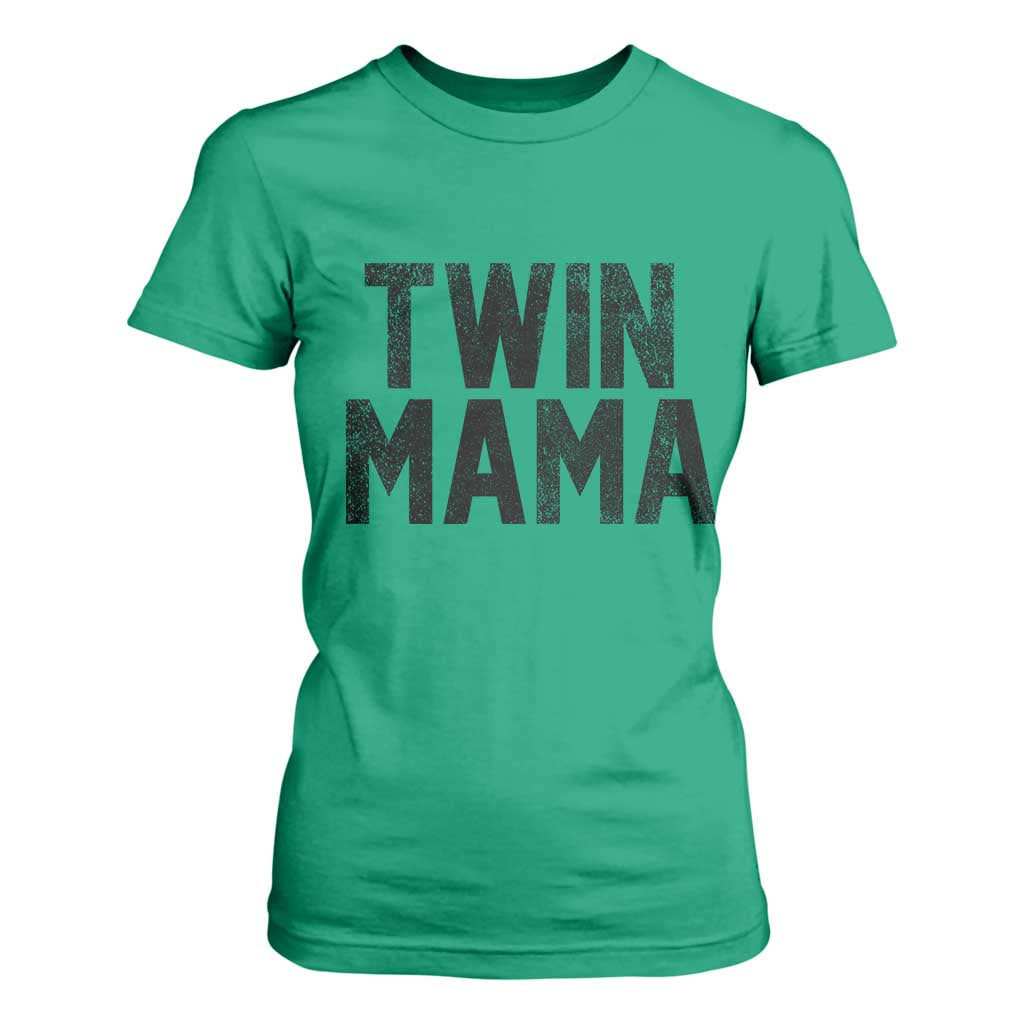 Twin Mama T Shirt For Women Pregnancy Announcement New Mom Mothers Day Gift TS10 Irish Green Print Your Wear
