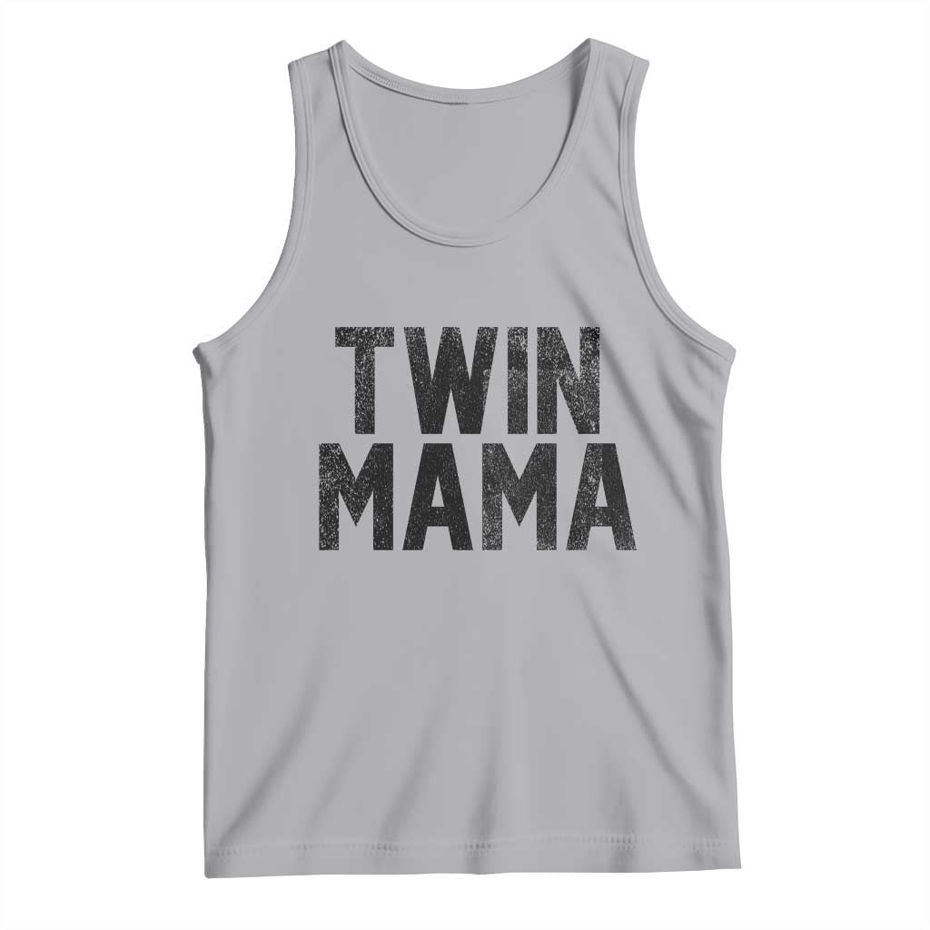 Twin Mama Tank Top Pregnancy Announcement New Mom Mothers Day Gift TS10 Athletic Heather Print Your Wear
