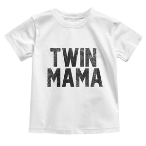 Twin Mama Toddler T Shirt Pregnancy Announcement New Mom Mothers Day Gift TS10 White Print Your Wear