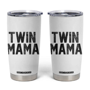 Twin Mama Tumbler Cup Pregnancy Announcement New Mom Mothers Day Gift TS10 White Print Your Wear