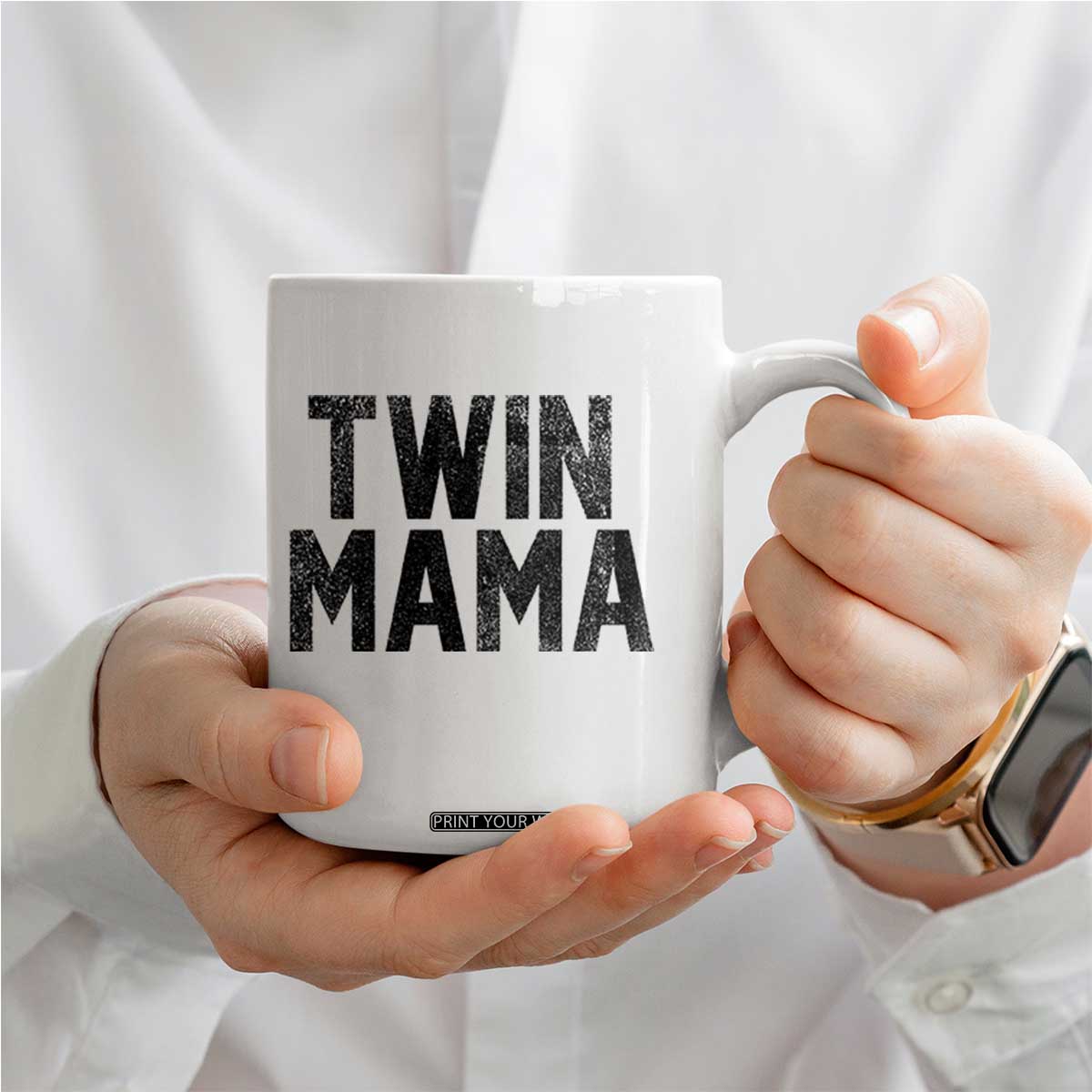 Twin Mama Coffee Mug Pregnancy Announcement New Mom Mothers Day Gift TS10 Print Your Wear